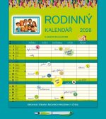 Kalendář 2026 Rodinný s perem, nástěnný, 28 x 34 cm