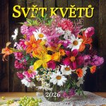 Kalendář 2026 Svět květů, nástěnný, 33 x 33 cm