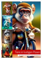 Tiere in lustigen Posen (Wandkalender 2026 DIN A2 hoch), CALVENDO Monatskalender