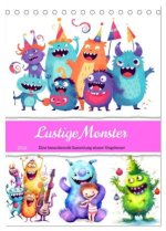 Lustige Monster - Eine bezaubernde Sammlung süsser Ungeheuer (Tischkalender 2026 DIN A5 hoch), CALVENDO Monatskalender