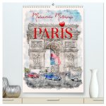 Paris - malerische Metropole (hochwertiger Premium Wandkalender 2026 DIN A2 hoch), Kunstdruck in Hochglanz