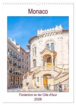 Monaco - Fürstentum an der Côte d'Azur (Wandkalender 2026 DIN A3 hoch), CALVENDO Monatskalender