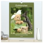 Eichhörnchen - Abenteuer mit Freund Teddy (hochwertiger Premium Wandkalender 2026 DIN A2 hoch), Kunstdruck in Hochglanz