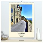 Toskana - Unterwegs in Volterra (hochwertiger Premium Wandkalender 2026 DIN A2 hoch), Kunstdruck in Hochglanz