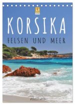 Korsika - Felsen und Meer (Tischkalender 2026 DIN A5 hoch), CALVENDO Monatskalender
