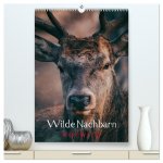 Wilde Nachbarn: Rotwild (hochwertiger Premium Wandkalender 2026 DIN A2 hoch), Kunstdruck in Hochglanz