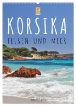 Korsika - Felsen und Meer (Wandkalender 2026 DIN A2 hoch), CALVENDO Monatskalender