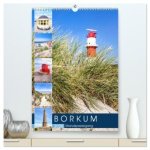 Borkum Strandspaziergang (hochwertiger Premium Wandkalender 2026 DIN A2 hoch), Kunstdruck in Hochglanz
