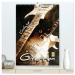 Vintage Gitarren (hochwertiger Premium Wandkalender 2026 DIN A2 hoch), Kunstdruck in Hochglanz