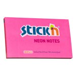 Notes samoprzylepny 127x76mm ciemnoróżowy neon 100 kartek