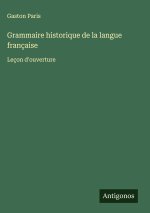 Grammaire historique de la langue française