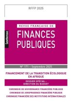 Revue française de Finances Publiques N° 171-2025
