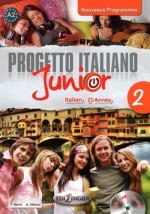 Progetto italiano junior 2 pour francophones + cd audio