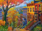 Puzzle 3000 elementów. Jesień w mieście