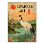 Kalendář 2026 nástěnný: Vintage plakáty - japonské umění, 33 x 46 cm