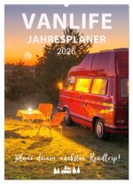 Vanlife Jahresplaner (Wandkalender 2026 DIN A2 hoch), CALVENDO Monatskalender
