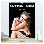 Tattoo Girls - Artwork (hochwertiger Premium Wandkalender 2026 DIN A2 hoch), Kunstdruck in Hochglanz