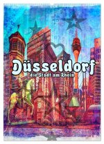 Düsseldorf die Stadt am Rhein (Wandkalender 2026 DIN A2 hoch), CALVENDO Monatskalender