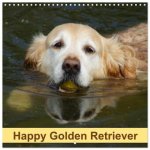 Happy Golden Retriever (Wall Calendar 2026 12 × 12 Inch) CALVENDO 12 Month Wall Calendar