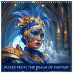 Masks from the realm of fantasy (Wall Calendar 2026 12 × 12 Inch) CALVENDO 12 Month Wall Calendar