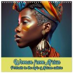 Women from Africa - Portraits in the style of African culture (Wall Calendar 2026 12 × 12 Inch) CALVENDO 12 Month Wall Calendar