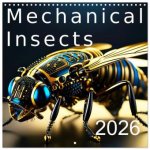 Mechanical Insects (Wall Calendar 2026 12 × 12 Inch) CALVENDO 12 Month Wall Calendar