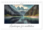 Landscapes for Meditation (Desk Calendar 2026 DIN A5 landscape), CALVENDO 12 Month DeskCalendar