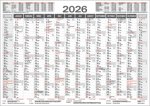 Tafelkalender A4 2026