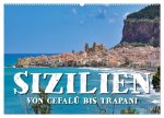 Sizilien - von Cefalù bis Trapani (Wandkalender 2026 DIN A2 quer), CALVENDO Monatskalender