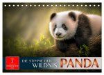 Panda - die Stimme der Wildnis (Tischkalender 2026 DIN A5 quer), CALVENDO Monatskalender