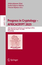 Progress in Cryptology - AFRICACRYPT 2025