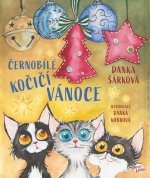 Černobílé kočičí Vánoce