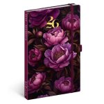 Diář 2026: Planbook - Fialové květy, 13 x 21 cm
