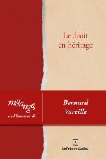 Mélanges en l'honneur de Bernard Vareille