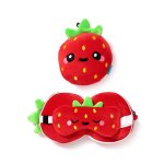 Relaxeazzz Elidi die Erdbeere Foodiemals Reisekissen & Schlafmaske