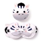 Relaxeazzz Plüsch Adoramals Bali Zebra Reisekissen & Schlafmaske