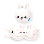 Relaxeazzz Plüsch Adoramals Frances das Kaninchen Reisekissen & Schlafmaske