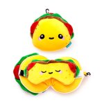 Relaxeazzz Foodiemals Frida der Taco Reisekissen & Schlafmaske