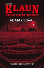 Klaun w polu kukurydzy