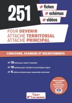 255 fiches, schémas et vidéos pour devenir attaché territorial, attaché principal