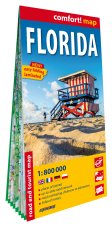Floride 1/800.000 (carte grand format laminée). Florida