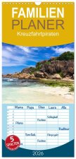 Familienplaner 2026 - Kreuzfahrtpiraten mit 5 Spalten (Wandkalender, 21 x 45 cm) CALVENDO