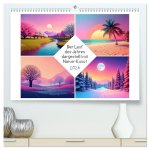 Der Lauf des Jahres dargestellt mit Naiver Kunst (hochwertiger Premium Wandkalender 2026 DIN A2 quer), Kunstdruck in Hochglanz