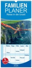 Familienplaner 2026 - Reise in die Urzeit mit 5 Spalten (Wandkalender, 21 x 45 cm) CALVENDO