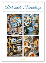 Dali meets Technology (Wall Calendar 2026 DIN A3 portrait), CALVENDO 12 Month Wall Calendar
