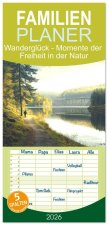 Familienplaner 2026 - Wanderglück - Momente der Freiheit in der Natur mit 5 Spalten (Wandkalender, 21 x 45 cm) CALVENDO