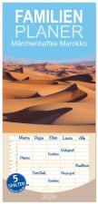 Familienplaner 2026 - Märchenhaftes Marokko mit 5 Spalten (Wandkalender, 21 x 45 cm) CALVENDO