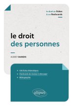 Le droit des personnes en fiches et flashcards