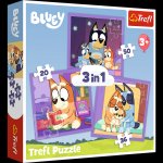Puzzle 3w1 Poznaj Bluey 34898