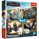 Puzzle 4w1 Smocze dni 34678